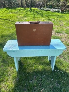 Vintage 1960's Lions Club International Leather Briefcase